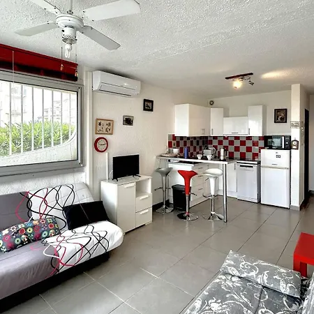Agreable Studio Acces A La Plage - Parking - 2Balm2 Le Barcares Exterior photo